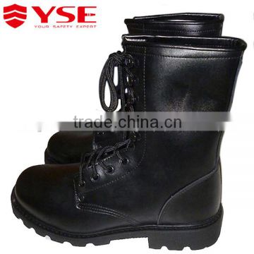 Military fire protective boots in black color