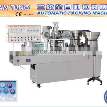 Automatic contact lens lid sealing machine