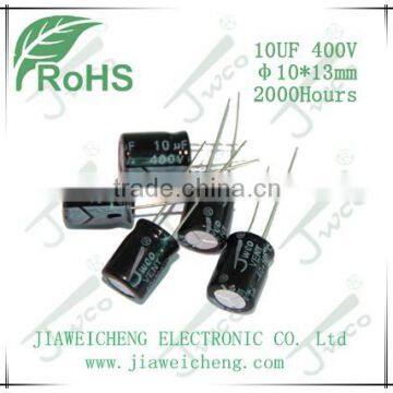 KM 10UF 400V 10*13mm aluminum electrolytic capacitor