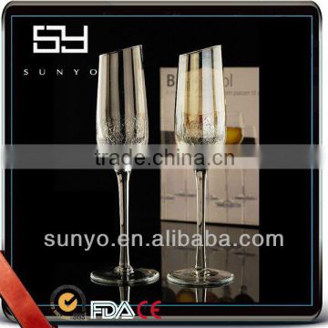 Crystal Slanted Edge Champagne Glass