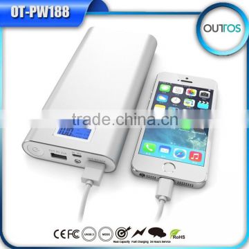 Portable Charger Alibaba China Mobile Battery Charger with LCD Display Screen