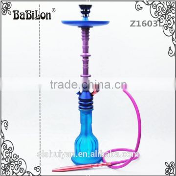new 2016 modern design hookah blue and purple color with a goodhose