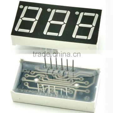7 Segment LED Numeric And Character Display Module ( 0.5'' 0.56" Red 3 Digits Characters Common Anode ) 12.5*19*8MM