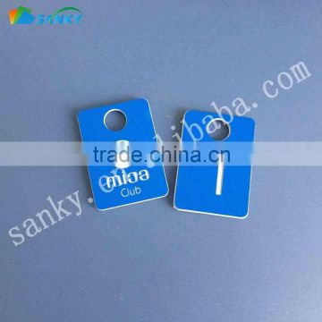 Plastic ABS Engraved Coat Check Tag