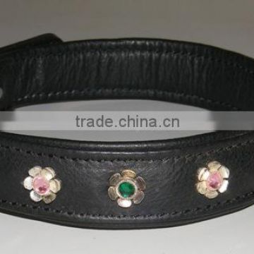 small flower dog collar