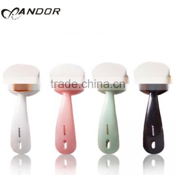 Andor candy color long handle andor facial cleansing brush