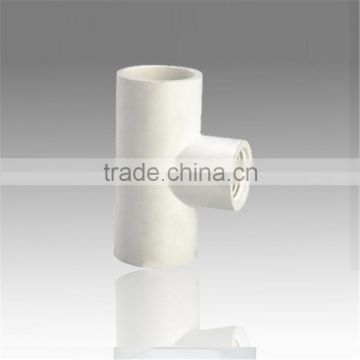 High quality sch40 pvc pipe fittings reducing tee