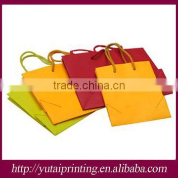 Colorful paper bag and designing