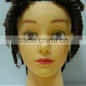 Afro Mannequin Head Training Head Manikin Head with hair                        
                                                Quality Choice