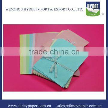 Color Mixed Fancy Paper Envelope with invitation card