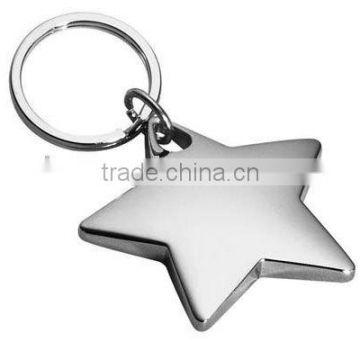 Five Pointed Star Metal Key chains