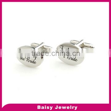 China factory wholesale fashion stainless steel custom cufflinks blanks