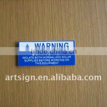 PROCESS&ORDER ENGRAVE CUT nameplate