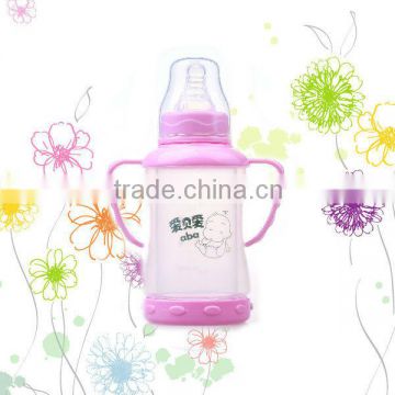 unbreakable glass baby milk bottle/feeding bottle