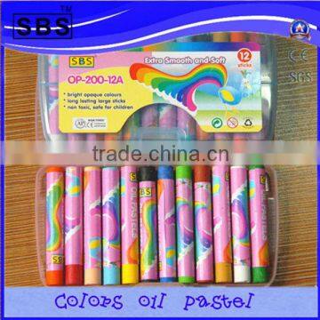 12 color oil pastel cheap children drawing set