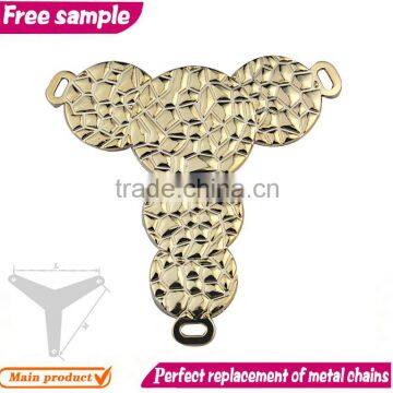 Free sample gold tpu shoe ornament chains for lady