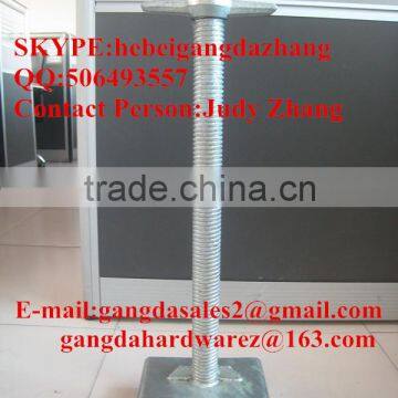 steel ajustable Screw Jack with U head for scaffolding accessories in concrete building