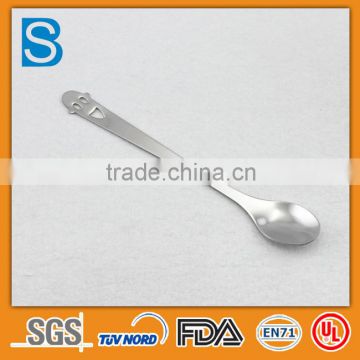 stainless steel smile face shaped spoon