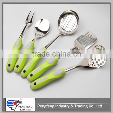 PP handle stainless steel kitchen utensil set