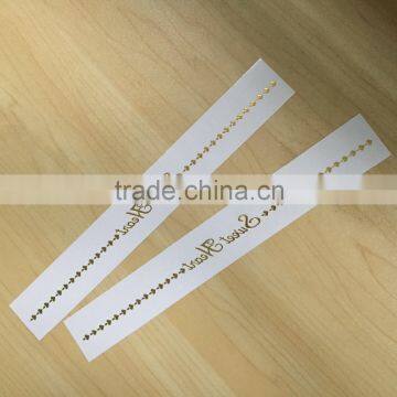 BSCI certified OEM gold body stickers bracelet flash tattoos