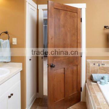 Solid oak wood interior doors for bathroom
