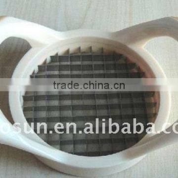 rubber handle for anti-slip,oval shape potato chip cutter