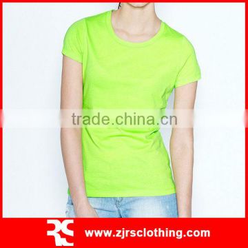 Womens Solid Color T-shirt Soft Cotton T-shirt