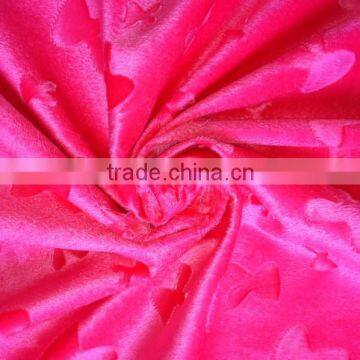 high quality animal embossing velvet fabric from manufacturer