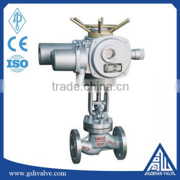 flange type electric actuator globe valve