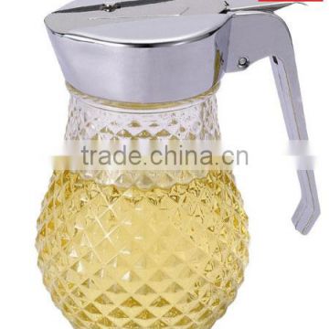 Glass Syrup Pot/Honey Dispenser