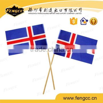 2016 hot sale promotion cheap polyester car flag hand flag