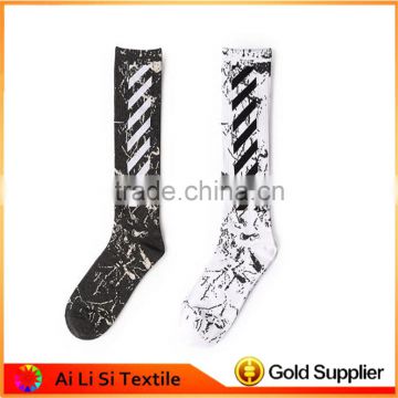 Man Strip Sport Long Socks,Popular Stripe Cotton Stockings