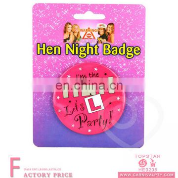 Party favor gift custom make name badges tags online button pin badge