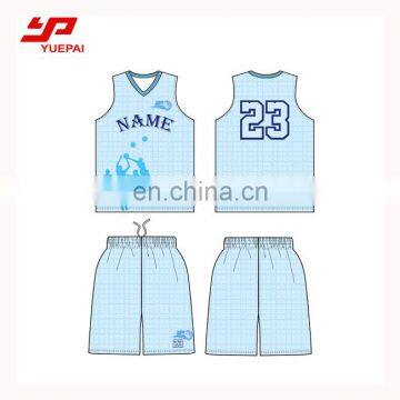Design your own sublimated printed blank unique basketball jersey designs
