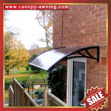 outdoor house door window diy pc polycarbonate awning canopy shelter canopies awnings cover shield with engineering plastic support