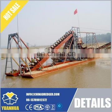 60 - 80 m3/h working capacity river sand mining dredger buchet wheel dredge