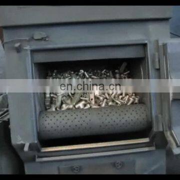 Brass household appliances valve sand blasting crawler type rubber belt shotblasting machine