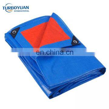 orange blue color eyelets poly tarps 160gsm plastic tarpaulin sheet all kinds pe tarpaulin for truck