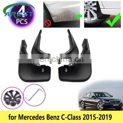 4 PCS for Mercedes Benz C-Class W205 2015 2016 2017 2018 2019 Mudguards Mudflaps Fender Guards Mud Splash Flaps Car Accessories