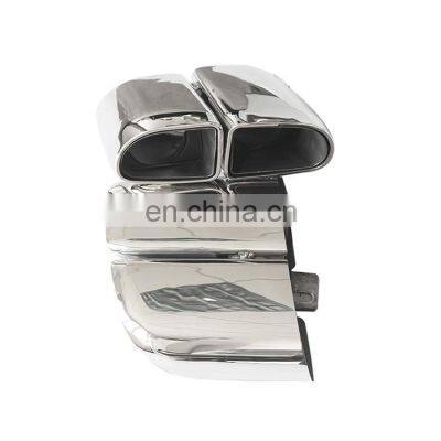 High performance #304 Stainless steel muffler exhaust tip for porsche Mirror Polish 14-16 Panamera 970 Square