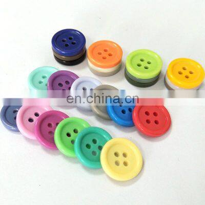 4-Holes Eco-Friendly Recycled Custom Sewing Resin Buttons For Clothes