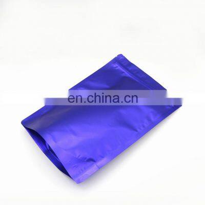 Top Ziplock Pouch Heat Seal Nylon Plastic Food Storage Flat Bottom Packaging Bag