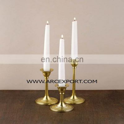 gold plated candle holder