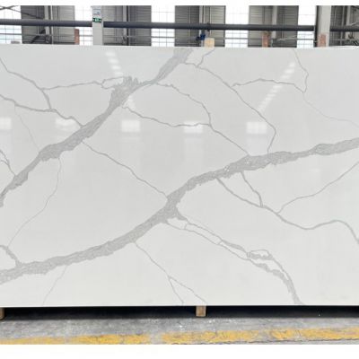 Code：6754，Calacatta artificial stone quartz slab kitchen countertops