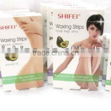 SHIFEI depilatory cold wax strips and nose pore strips