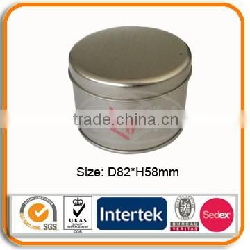 Food grade round tin box for candy