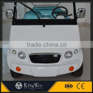 White 6 seater simple airport electric golf cart