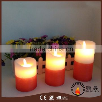 Real wax Luminara wick led flameless candle