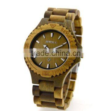 Hot sale factory price BEWELL wooden watch ,high quality with Japan movment