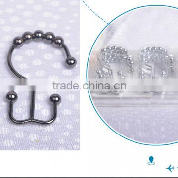 Shower Curtain Hook/curtain rings/shower curtain double hooks,304 stainless steel shower curtain rings